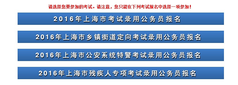 2016上海公務員報名首日遇冷 注冊人數近7800人